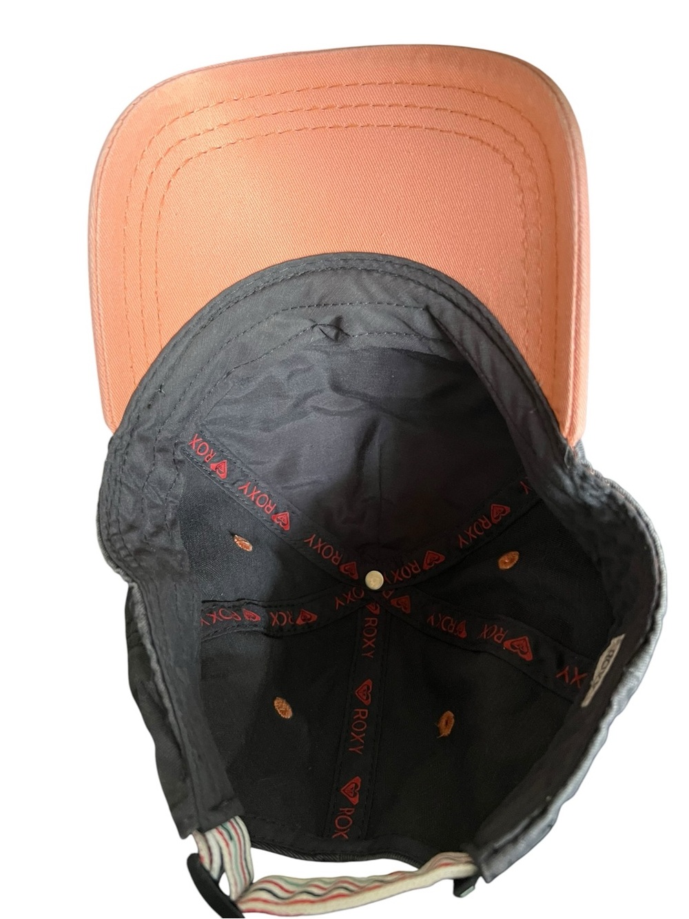 Roxy Surf Trucker Hat Pink Gray Adjustable Cap Beach Skate Surfing - Picture 9 of 11